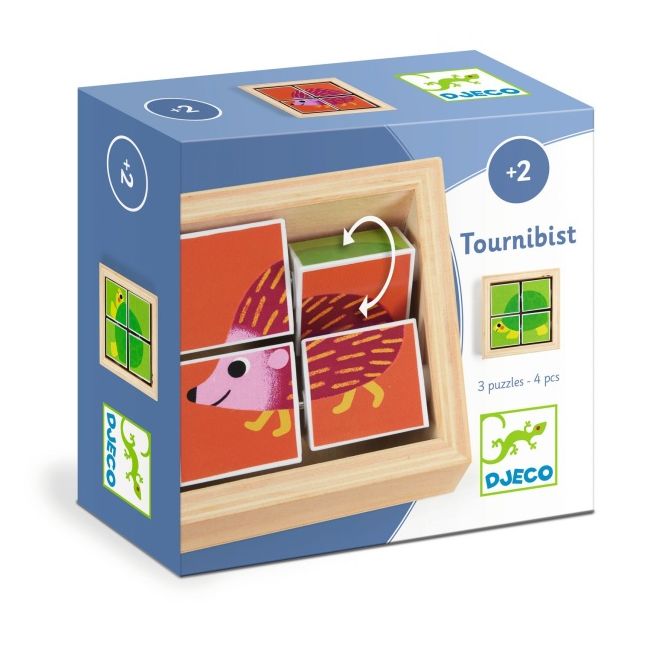 Puzzle forme rotative tournibist, djeco dj01956