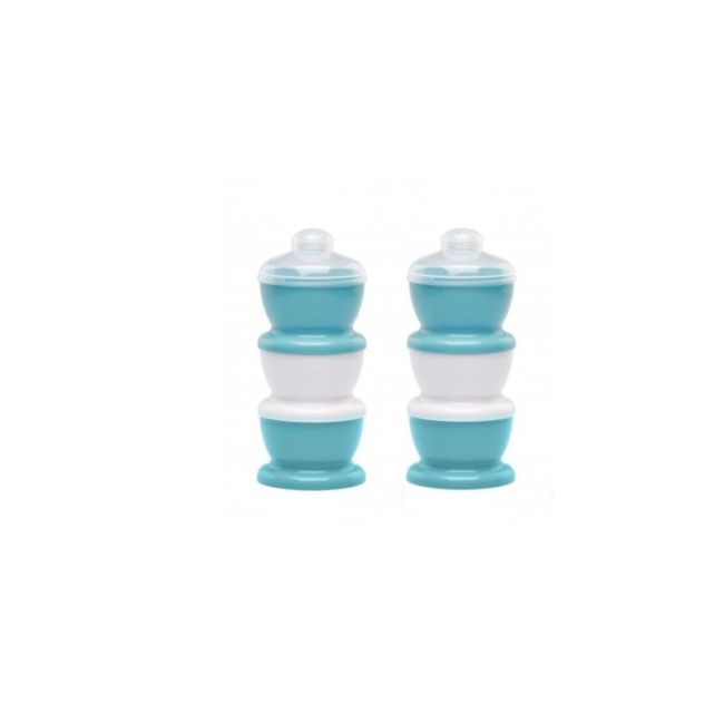 Set 2 Recipiente - 3 compartimente lapte praf/ mancarica- Turcoaz DNBTHE1748152
