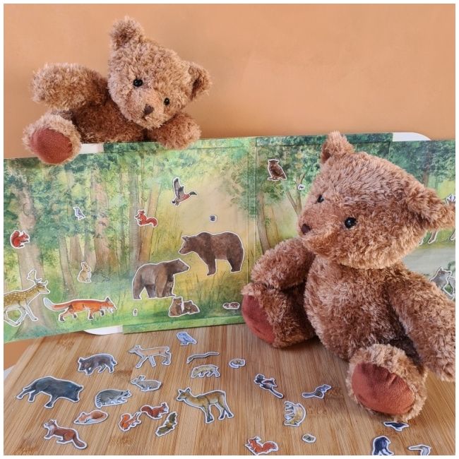 Set magnetic animale din padure, egmont toys egm_630670