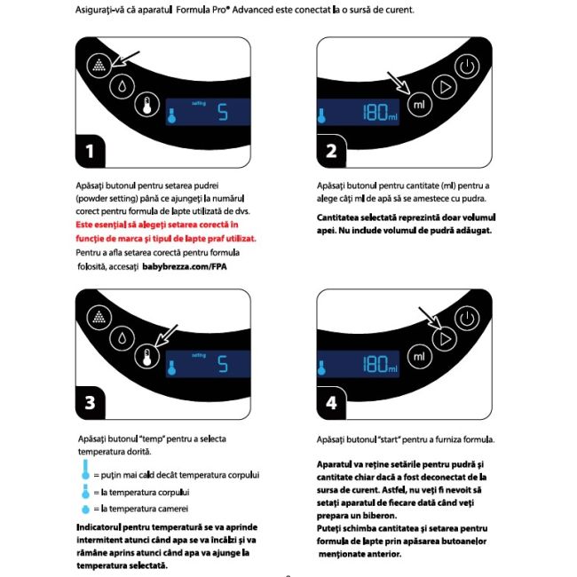 Pachet BebeStart 13 - Espressor Formula Pro Advanced Black + Sterilizator One Step