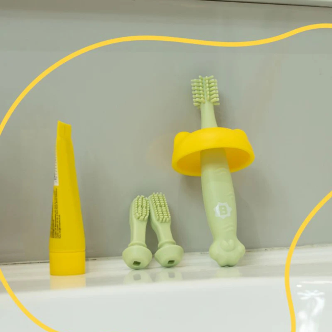 Badabulle - periuta de dinti din silicon pentru bebelusi bbbb032006