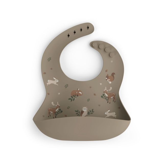 Baveta Din Silicon Cu Buzunar, Ajustabila, Animals Garden Pjbbs_ag