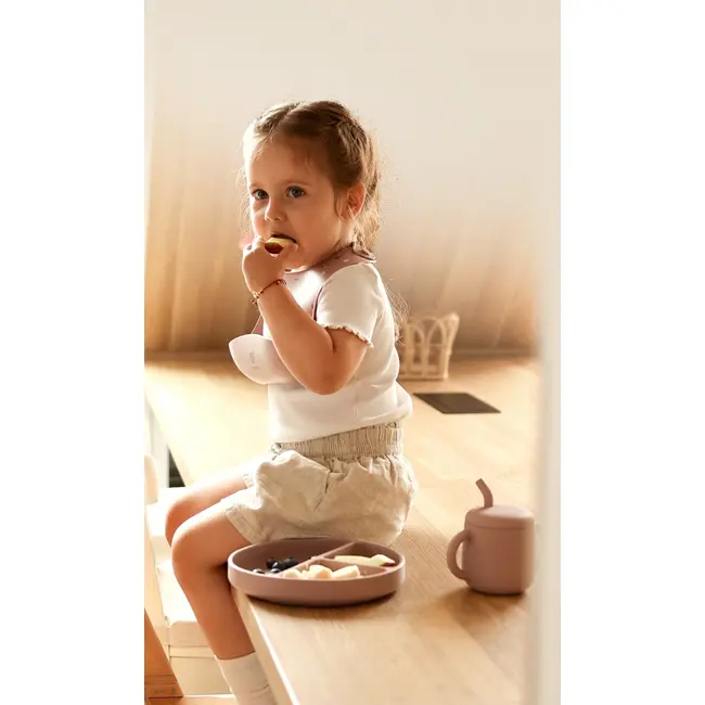 Baveta Din Silicon Cu Buzunar, Ajustabila, Goose Family, Cream Pjbbs_gf