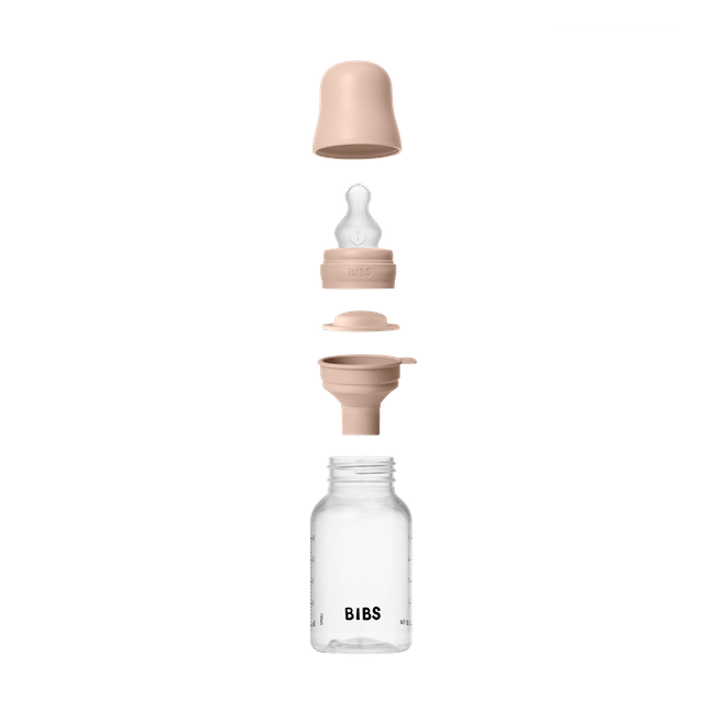 Bibs - set complet biberon anticolici, 150 ml, silicon, blush bbb50161244