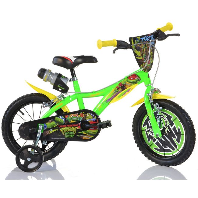 Bicicleta pentru copii Testoasele Ninja DB-614-MNT Dino Bikes, 14 inch SUPDB-614-MNT