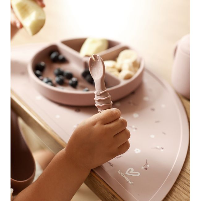 Covoras Pentru Diversificare, Din Silicon, Fara Bpa, Forma Semicirculara 45,5 Cm Si 23 Cm, Goose Family Pjbcssm_gf