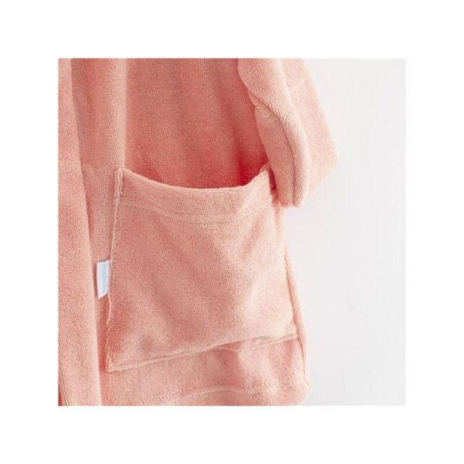 Halat de baie, New Baby, Pentru copii, Cu buzunare, Cu cordon, Marime 104/110, Din bumbac 100%, Pink BYN56729