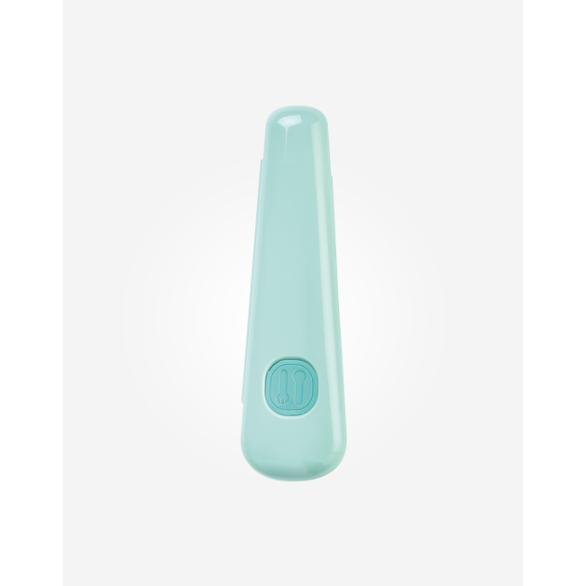 Lingurita Ingusta Din Silicon Alimentar Cu Ventuza, In Carcasa, Perfecta Pentru Vacanta, , œsoft  Fun,  , Mint Pjb5211