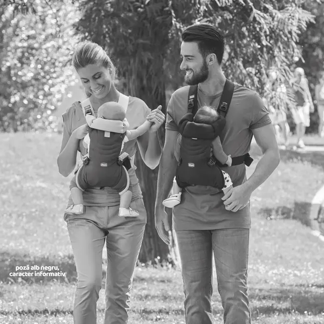 Marsupiu ergonomic Chicco Easy Fit, Moon Grey (Gri), 0luni+ CHC79154-8_MOON GREY