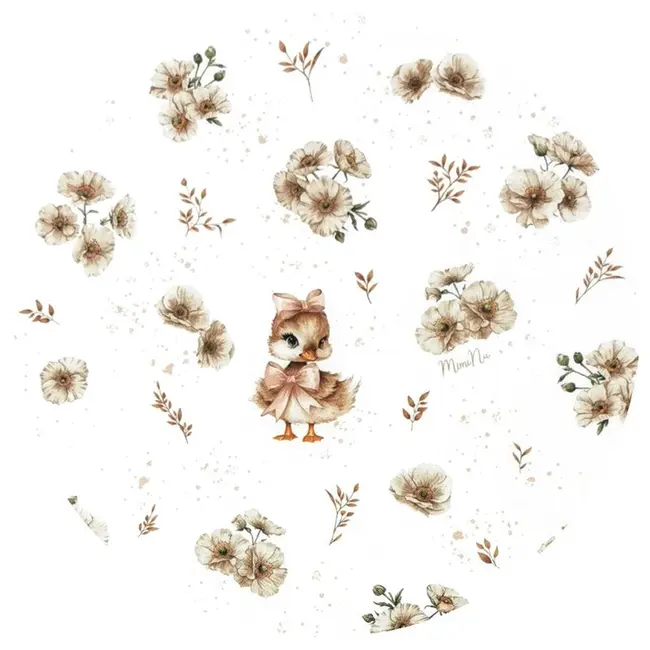 Sac de dormit, MimiNu, Cu picioruse, De iarna, Din bumbac certificat Oeko Tex Standard 100, Cu fermoar pe mijloc, 87 cm, 3 luni - 2.5 ani, 2.5 Tog, Design, Ducklings Beige BYN6426972026987