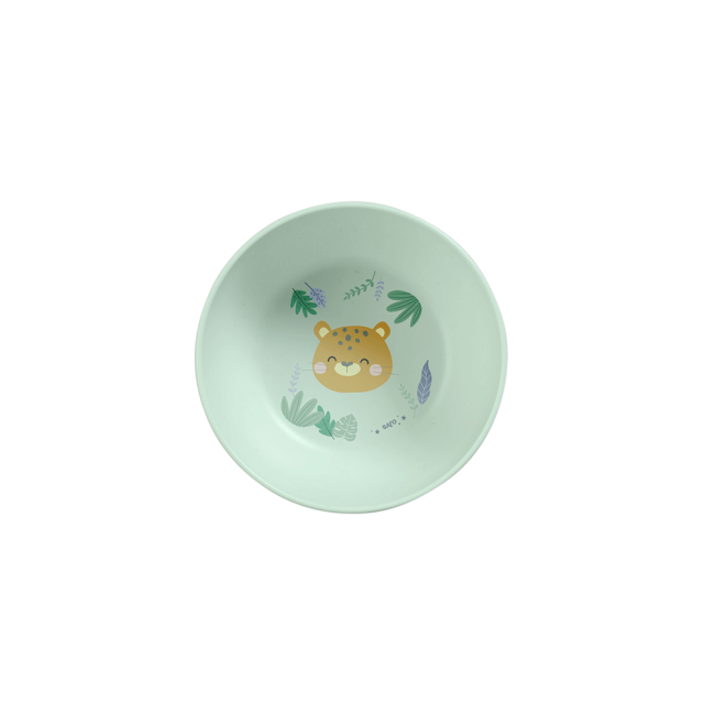 Set Complet De Masa, 5 Piese, Cu Ventuza, , œjungle Cheetahs,   Mint Pjb50641