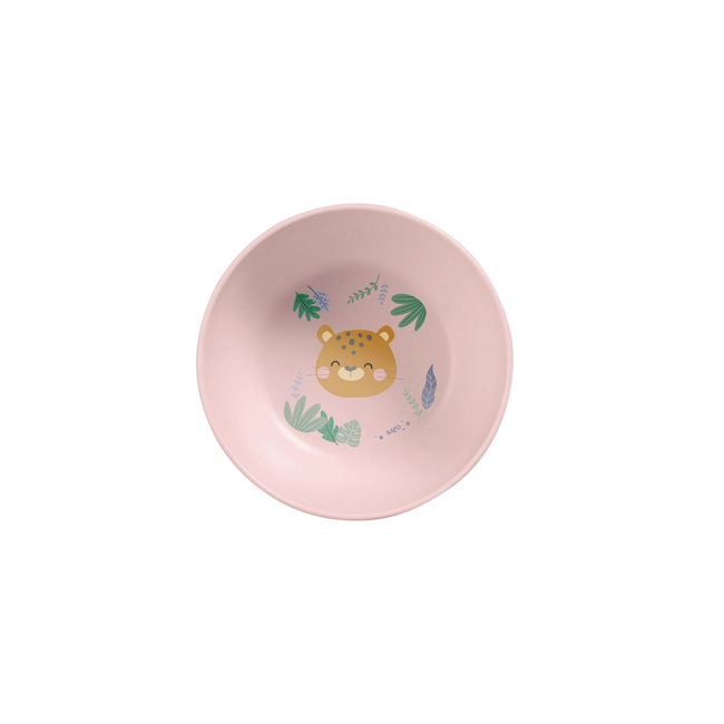 Set Complet De Masa, 5 Piese, Cu Ventuza, , œjungle Cheetahs,   Rose Pjb50642
