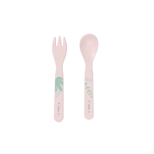 Set Complet De Masa, 5 Piese, Cu Ventuza, , œjungle Cheetahs,   Rose Pjb50642