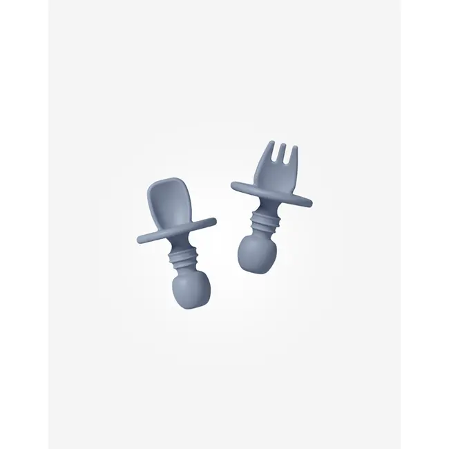Set Tacamuri Pentru Autodiversificare, Protectie Anti-inec, Silicon, Rezistent La Cazaturi + 4 Luni, Cutlery Blue Pjb17475