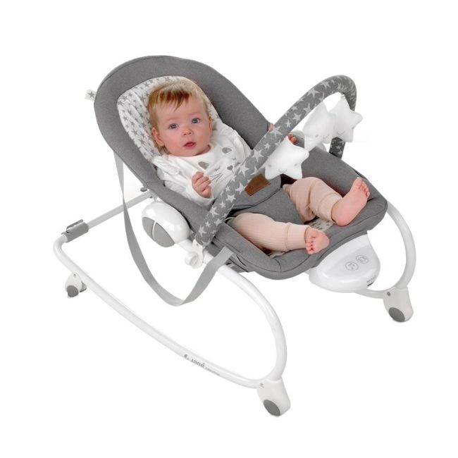 Balansoar, Jane, Evolution, Cu vibratii si melodii, Bara de jucarii si spatar reglabil, Conform cu standardul european de siguranta EN 12790:2023, Star BYN8420421089927