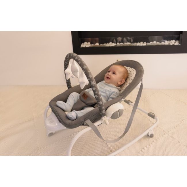Balansoar, Jane, Evolution, Cu vibratii si melodii, Bara de jucarii si spatar reglabil, Conform cu standardul european de siguranta EN 12790:2023, Star BYN8420421089927
