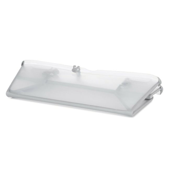Cadita de baie cu pliere ultra-compacta, Jane, Oasis, Cu doua manere, 68 x 42 x 26 cm, Conform cu standardul european de siguranta EN 17072:2018, White BYN8420421090916