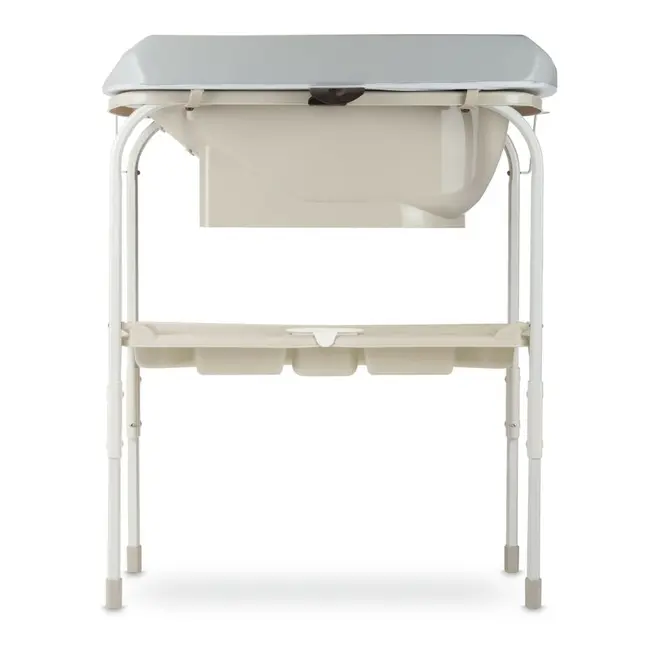 Cadita de baie cu suport, Jane, Flip, Cu 2 pozitii anatomice, Cu masuta de infasat, Cu tavita si compartimente pentru accesorii, Conform cu standardele europene EN 17072:2018EN 12221:2008+A1:2013, Star BYN8420421081662