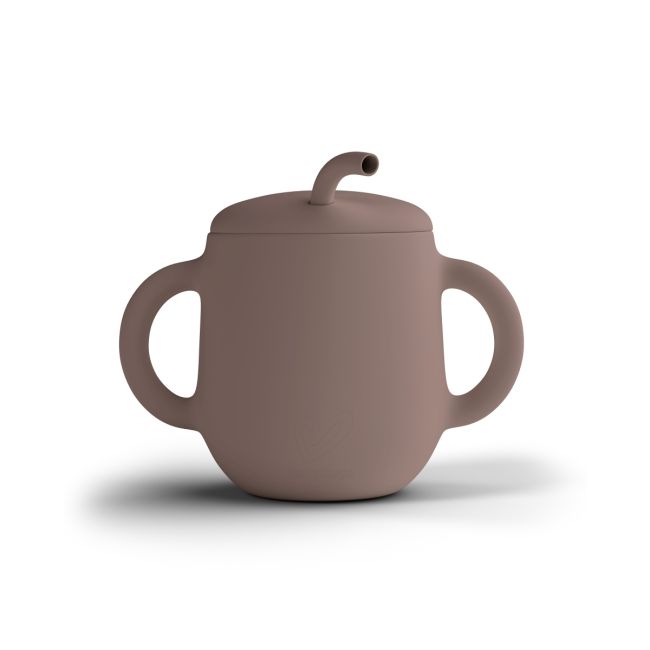 Cana De Antrenament, Cu Pai Flexibil, Din Silicon, Fara Bpa, Bps, Pvc Si Ftalati  2in1, 250 Ml, Rose Pjbcap_r