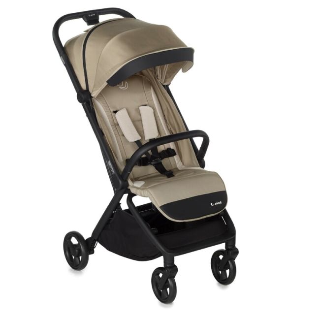 Carucior sport, Jane, Clap, Sistem compact de pliere care permite transportul caruciorului la bordul aeronavei, Cadru din aluminium, De la nastere pana la 26Kg, Conform cu standardul european EN 1888-2:2018+A1:2023, Desert BYN8420421092019
