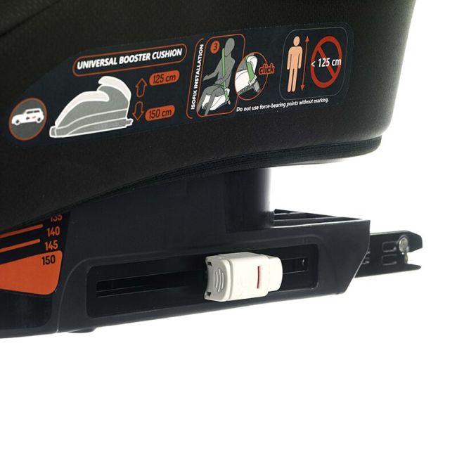 Inaltator auto, Be Cool, Boosty I-size, 125- 150 cm, Cu sistem de reglare treptata a inaltimii, Instalare cu sistem Isofix si centura de prindere, Cu husa detasabila, Conform standardului de securitate i-Size, Cosmos BYN8420421090756