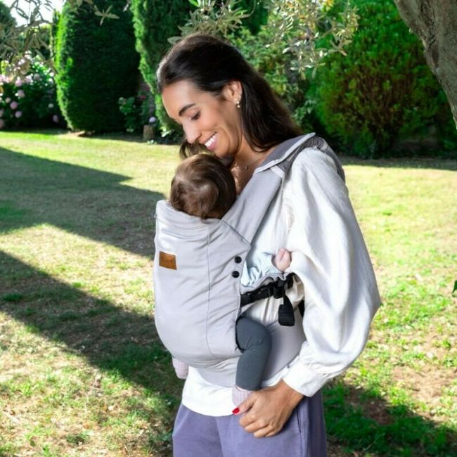 Marsupiu bebe, Jane, Like, Ergonomic, De la nastere pana la 18 Kg, Bumbac 100%, Cu multiple pozitii de purtare, Seal BYN8420421057582