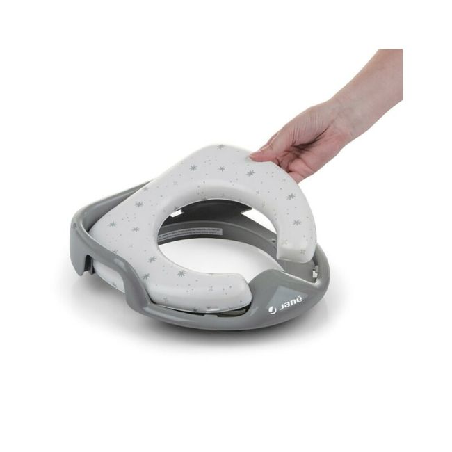 Reductor toaleta, Jane, Cu perna confortabila si detasabila, Dim Grey BYN8420421071137