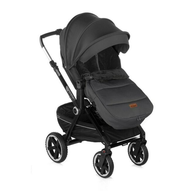 Sac de iarna, Jane, Dart, Pentru carucior, Universal, 13 x 45 x 93 cm, Material exterior hidrofug, Coal BYN8420421092590