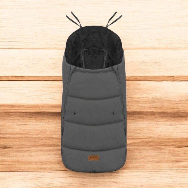Sac de iarna, Jane, Dart, Pentru carucior, Universal, 13 x 45 x 93 cm, Material exterior hidrofug, Coal BYN8420421092590