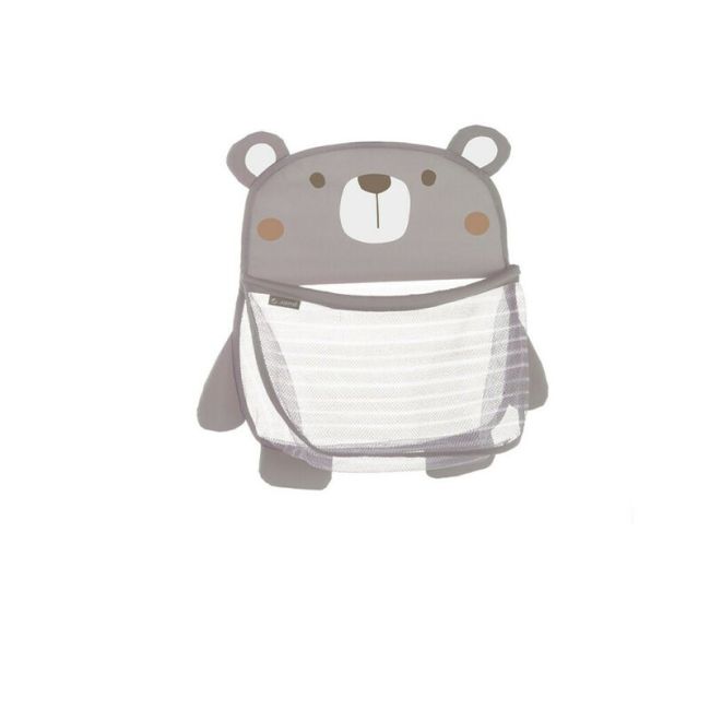 Saculet pentru jucariile de baie, Jane, Bear, Cu sistem de prindere cu ventuze, Conform cu standardele europene de siguranta EN 71-1:2014+A1:2018,EN 71-2:2020,EN 71-3:2019+A1:2021, Sand BYN8420421088364