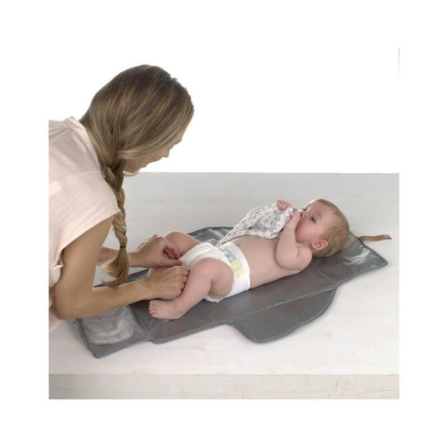 Saltea de infasat, Jane, Pliabila, Moale, 20.5 x 17 x 30 cm, Dim Grey BYN8420421089231