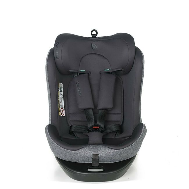 Scaun auto, Be Cool, Easy I-Size, Rotire 360 grade, 40 - 150 cm, 0 - 36 kg, Cu Isofix si Centura Top Tether, Conform cu standardul european de securitate ECE R129, Antracita BYN8420421090183