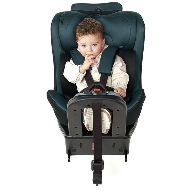 Scaun auto, Be Cool, Easy I-Size, Rotire 360 grade, 40 - 150 cm, 0 - 36 kg, Cu Isofix si Centura Top Tether, Conform cu standardul european de securitate ECE R129, Antracita BYN8420421090183