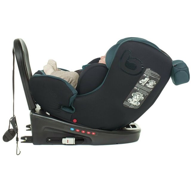 Scaun auto, Be Cool, Easy I-Size, Rotire 360 grade, 40 - 150 cm, 0 - 36 kg, Cu Isofix si Centura Top Tether, Conform cu standardul european de securitate ECE R129, Antracita BYN8420421090183