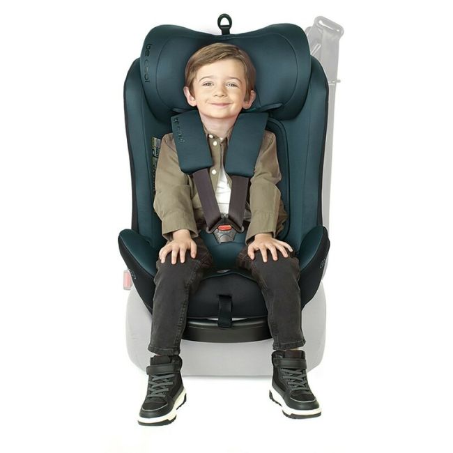 Scaun auto, Be Cool, Easy I-Size, Rotire 360 grade, 40 - 150 cm, 0 - 36 kg, Cu Isofix si Centura Top Tether, Conform cu standardul european de securitate ECE R129, Antracita BYN8420421090183