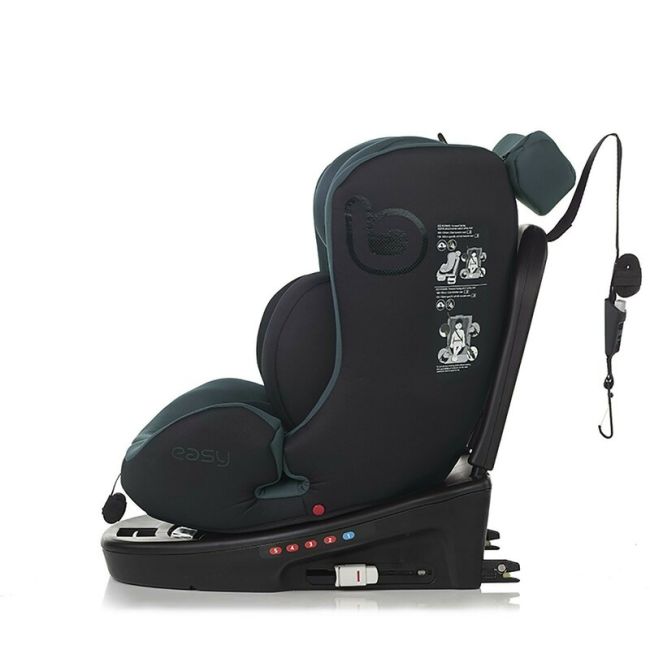Scaun auto, Be Cool, Easy I-Size, Rotire 360 grade, 40 - 150 cm, 0 - 36 kg, Cu Isofix si Centura Top Tether, Conform cu standardul european de securitate ECE R129, Antracita BYN8420421090183