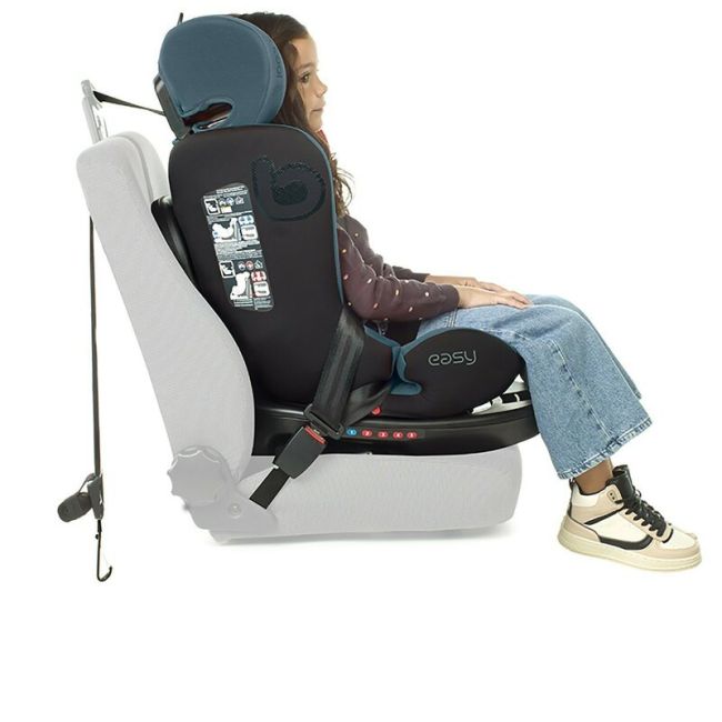 Scaun auto, Be Cool, Easy I-Size, Rotire 360 grade, 40 - 150 cm, 0 - 36 kg, Cu Isofix si Centura Top Tether, Conform cu standardul european de securitate ECE R129, Antracita BYN8420421090183