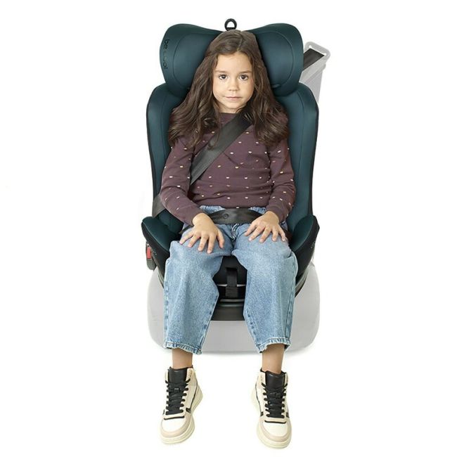 Scaun auto, Be Cool, Easy I-Size, Rotire 360 grade, 40 - 150 cm, 0 - 36 kg, Cu Isofix si Centura Top Tether, Conform cu standardul european de securitate ECE R129, Antracita BYN8420421090183