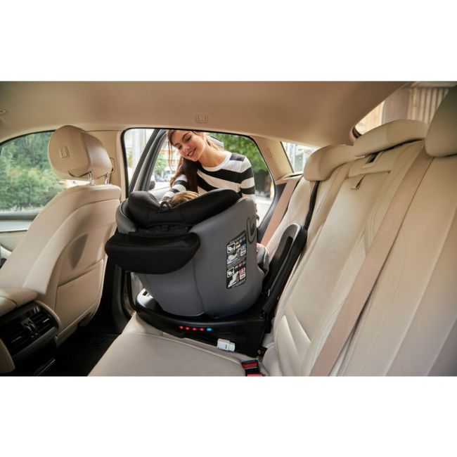 Scaun auto, Be Cool, Easy I-Size, Rotire 360 grade, 40 - 150 cm, 0 - 36 kg, Cu Isofix si Centura Top Tether, Conform cu standardul european de securitate ECE R129, Antracita BYN8420421090183