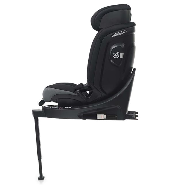 Scaun auto, Be Cool, Wagon I-Size, Rotire 360 grade, 40 - 150 cm, 0 - 36 kg, Cu Isofix si picior stabilizator, Cu protectie laterala de siguranta, Conform cu standardul european de securitate ECE R129, Carbon BYN8420421092736