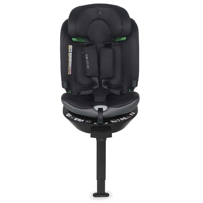 Scaun auto, Be Cool, Wagon I-Size, Rotire 360 grade, 40 - 150 cm, 0 - 36 kg, Cu Isofix si picior stabilizator, Cu protectie laterala de siguranta, Conform cu standardul european de securitate ECE R129, Carbon BYN8420421092736