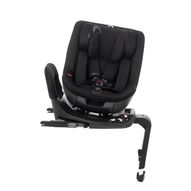 Scaun auto, Jane, Iflow I-Size, Rotire 360 grade, 40 - 105 cm, Cu Isofix si picior stabilizator, Protectie superioara in caz de impact lateral - SPS, Conform cu standardul european de securitate ECE R129, Matt Black BYN8420421092767