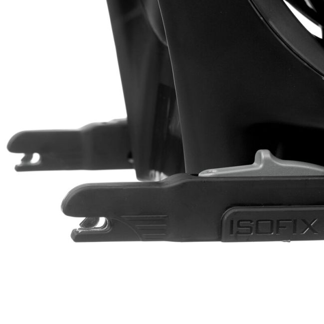 Scaun auto, Jane, Iflow I-Size, Rotire 360 grade, 40 - 105 cm, Cu Isofix si picior stabilizator, Protectie superioara in caz de impact lateral - SPS, Conform cu standardul european de securitate ECE R129, Matt Black BYN8420421092767
