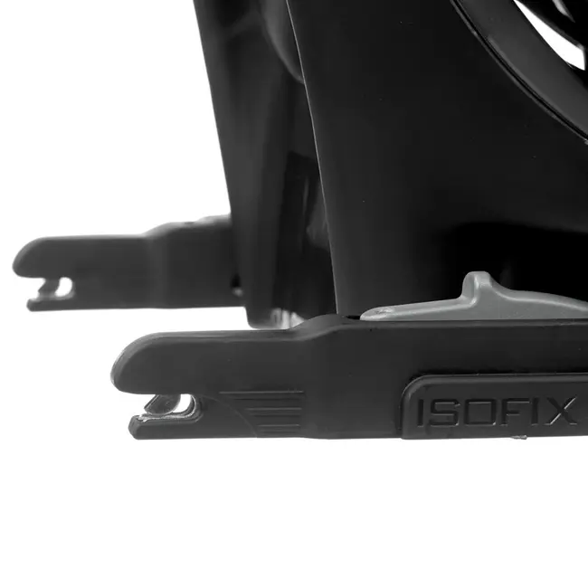 Scaun auto, Jane, Iflow I-Size, Rotire 360 grade, 40 - 105 cm, Cu Isofix si picior stabilizator, Protectie superioara in caz de impact lateral - SPS, Conform cu standardul european de securitate ECE R129, Matt Black BYN8420421092767