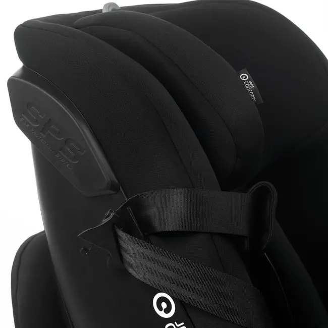 Scaun auto, Jane, Iflow I-Size, Rotire 360 grade, 40 - 105 cm, Cu Isofix si picior stabilizator, Protectie superioara in caz de impact lateral - SPS, Conform cu standardul european de securitate ECE R129, Matt Black BYN8420421092767