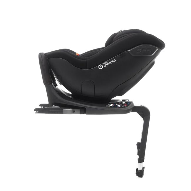 Scaun auto, Jane, Iflow I-Size, Rotire 360 grade, 40 - 105 cm, Cu Isofix si picior stabilizator, Protectie superioara in caz de impact lateral - SPS, Conform cu standardul european de securitate ECE R129, Matt Black BYN8420421092767