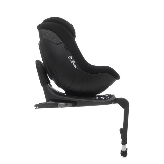 Scaun auto, Jane, Iflow I-Size, Rotire 360 grade, 40 - 105 cm, Cu Isofix si picior stabilizator, Protectie superioara in caz de impact lateral - SPS, Conform cu standardul european de securitate ECE R129, Matt Black BYN8420421092767