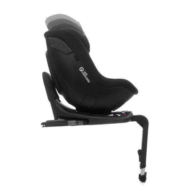 Scaun auto, Jane, Iflow I-Size, Rotire 360 grade, 40 - 105 cm, Cu Isofix si picior stabilizator, Protectie superioara in caz de impact lateral - SPS, Conform cu standardul european de securitate ECE R129, Matt Black BYN8420421092767
