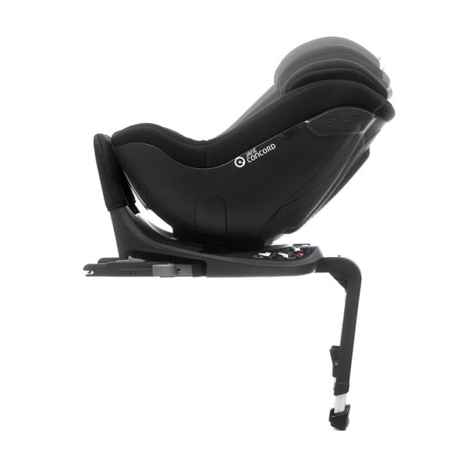 Scaun auto, Jane, Iflow I-Size, Rotire 360 grade, 40 - 105 cm, Cu Isofix si picior stabilizator, Protectie superioara in caz de impact lateral - SPS, Conform cu standardul european de securitate ECE R129, Matt Black BYN8420421092767