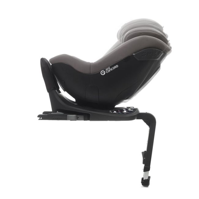 Scaun auto, Jane, Iflow I-Size, Rotire 360 grade, 40 - 105 cm, Cu Isofix si picior stabilizator, Protectie superioara in caz de impact lateral - SPS, Conform cu standardul european de securitate ECE R129, Matt Gray BYN8420421092774